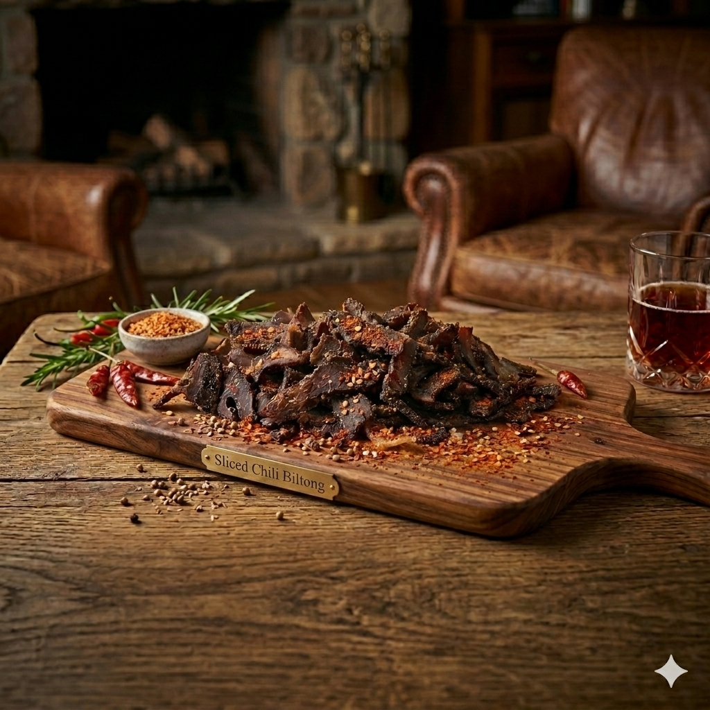 Chilli Beef Biltong (Sliced)
